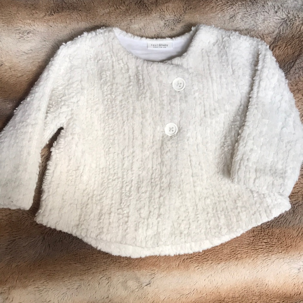 Next Ecru Fuzzy Jacket